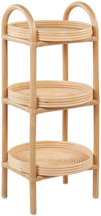 Beliani TROOLIE Bijzettafel Natuurlijk Rotan