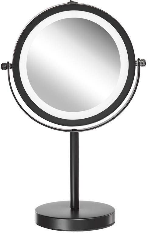Beliani TUCHAN make-up spiegel Zwart IJzer