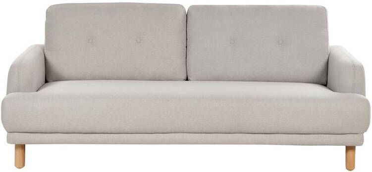 Beliani TUVE Driezitsbank Taupe Polyester