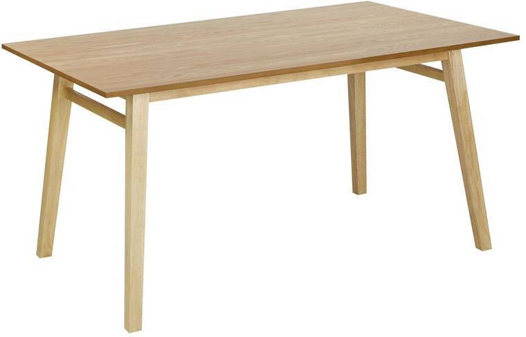 Beliani VARLEY Eettafel-Lichte houtkleur-MDF