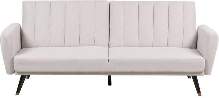 Beliani VIMMERBY Slaapbank Beige Polyester