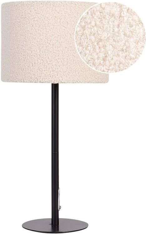 Beliani VINAZCO Tafellamp Beige Bouclé