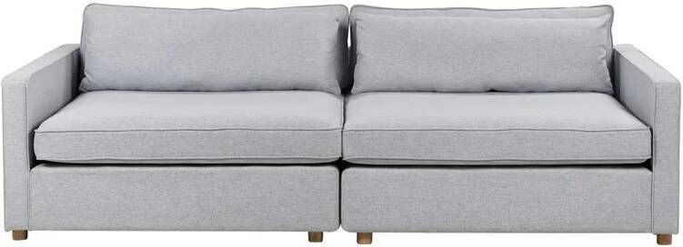 Beliani VINSTRA Driezitsbank Grijs Polyester