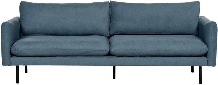 Beliani VINTERBRO Driezitsbank Blauw Polyester