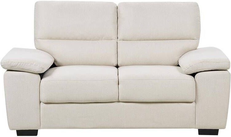 Beliani VOGAR Tweezitsbank Lichtbeige Polyester