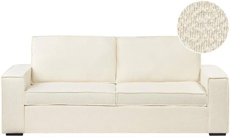 Beliani VUOKATTI Slaapbank Off-white Bouclé