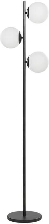 Beliani WADI Staande lamp Zwart Metaal