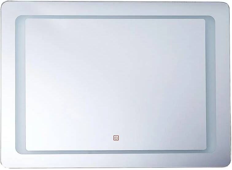 Beliani WASSY Badkamerspiegel-Zilver-Glas