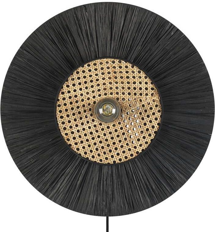 Beliani YAAPI -Wandlamp Zwart Papier