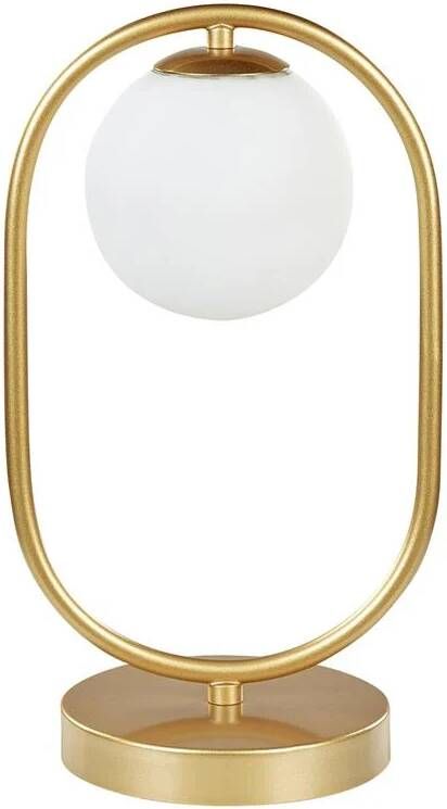 Beliani YANKEE Tafellamp-Goud-IJzer Glas