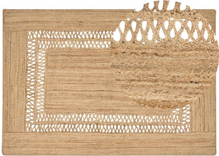 Beliani YENIKOY Vloerkleed Beige 160 x 230 cm Jute
