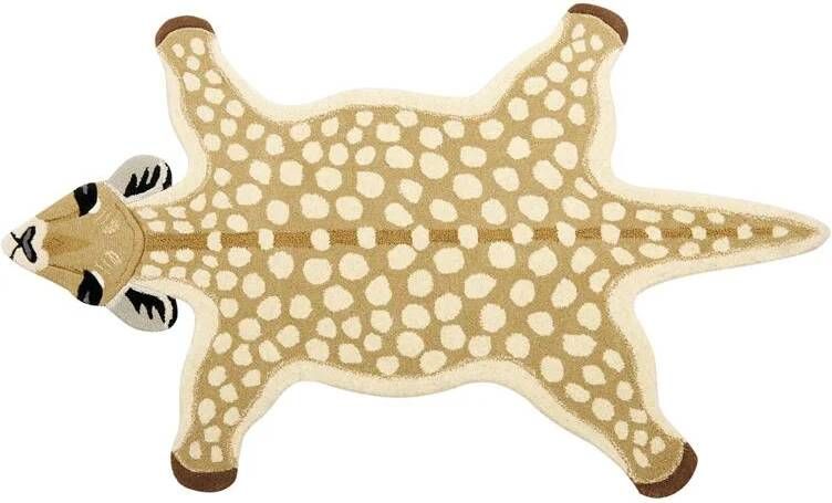 Beliani YONA Kindervloerkleed Beige 100 x 160 cm Wol