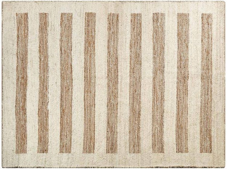 Beliani ZIARAT Vloerkleed Beige 300 x 400 cm Jute