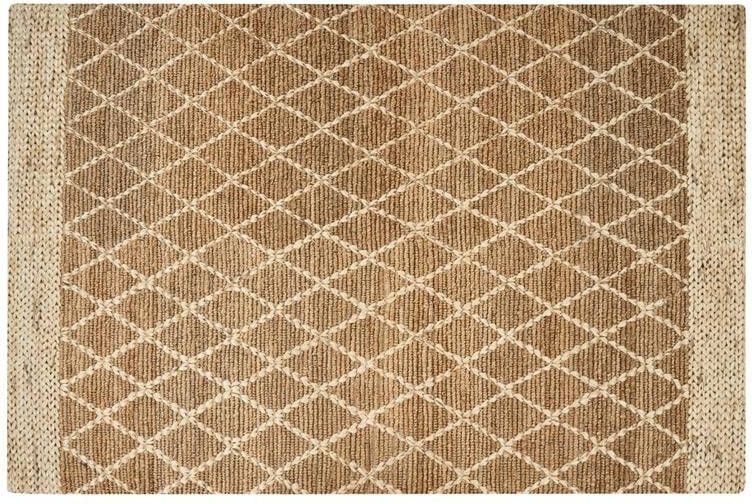 Beliani ZORAVA Laagpolig vloerkleed Beige 200 x 300 cm Jute