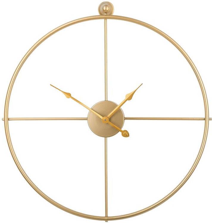 Beliani ZUCHWIL Wandklok Goud IJzer