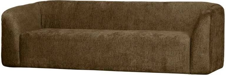 BePureHome | Sloping 3-zitsbank structure velvet brass | Zitmeubels woonkamer | 3-zitsbank