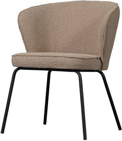 BePureHome Admit Eetkamerstoel Bouclé Beige Set van 2