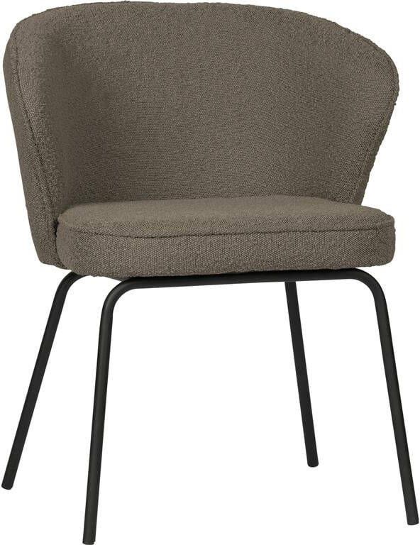 WOOOD Eetkamerstoel ADMITS Gestoffeerde stoel met 4-poots frame gepolsterd H 77 cm x B 60 cm (set 2 stuks)
