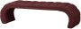 BePureHome Eetkamerbank Traffic Geweven 160cm Burgundy - Thumbnail 1