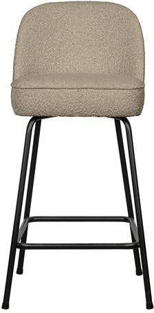 BePureHome Barstoel Vogue Bouclé Beige (zithoogte 64cm)