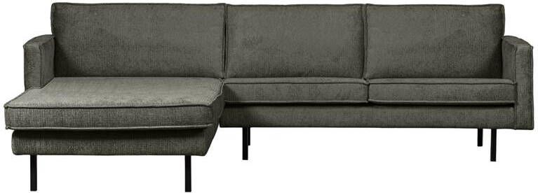 BePureHome Chaise Longue Links Rodeo Velvet Frost 85x300x155