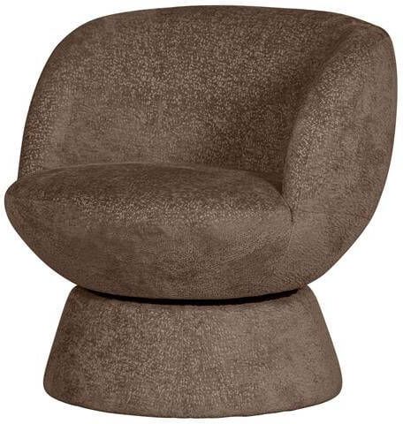 BePureHome Shuffle Draaifauteuil Polyester Zwart 72x73x71