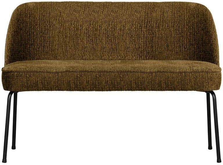 BePureHome | Vogue Eetbank Structure Velvet Brass | Eetkamer meubels | Eetkamerbank