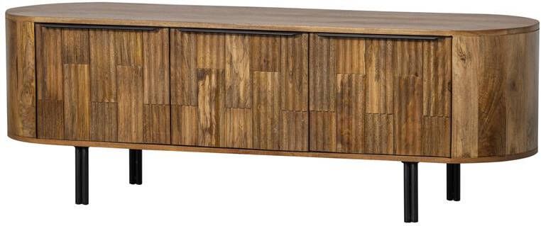 WOOOD Tv-meubel Effortless TV-dressoir Commode met drie deuren en twee opbergvakken H 50 cm x B 147 cm