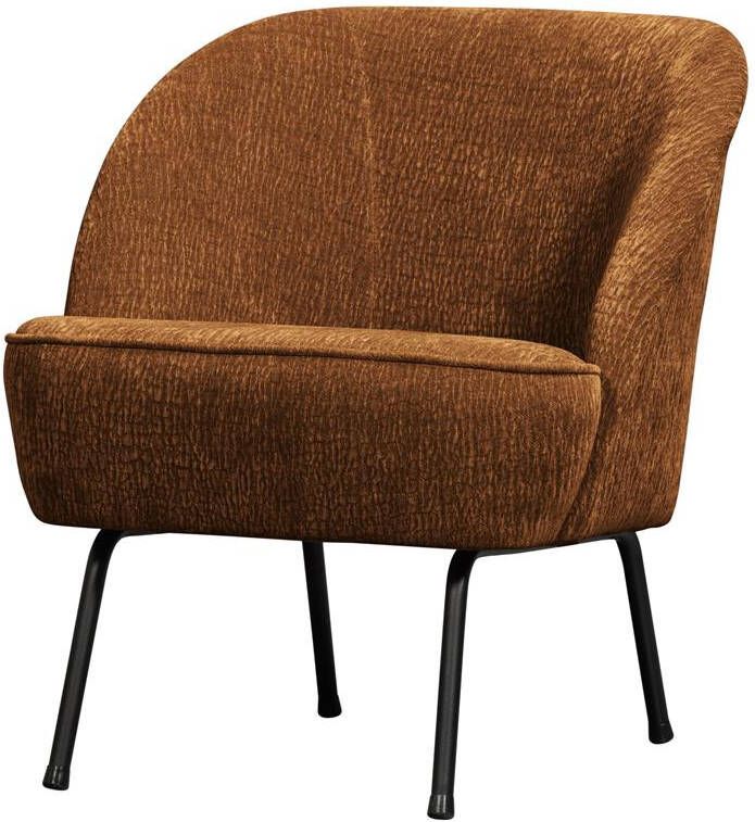 BePureHome | Vogue fauteuil 3d chenille midden bruin | Zitmeubels woonkamer | Fauteuil