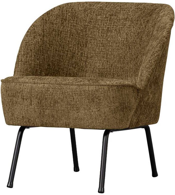 BePureHome | Vogue Fauteuil Structure Velvet Brass | Zitmeubels woonkamer | Fauteuil