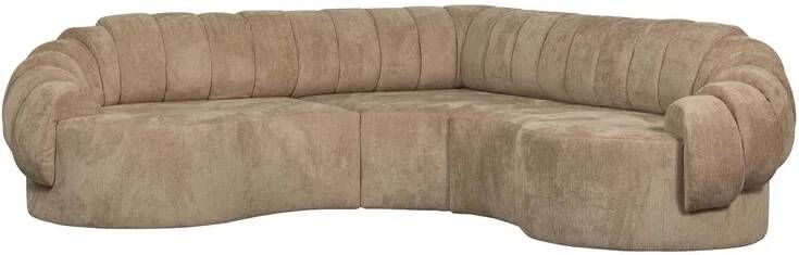 BePureHome Hoekbank Croissant Polyester Olijfgroen 83x260x260