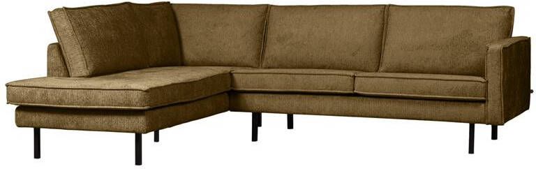 BePureHome Hoekbank Links Rodeo Velvet Brass 85x266x213