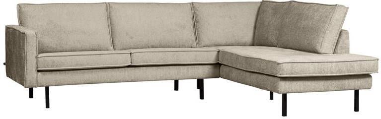 BePureHome Hoekbank Rechts Rodeo Velvet Wheatfield 85x266x213