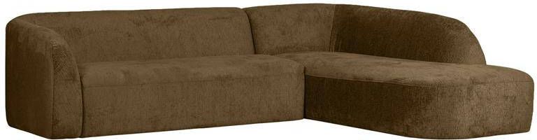 BePureHome Hoekbank Rechts Sloping Velvet Brass 77x274x87|225