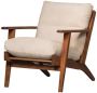 BePureHome Houston Fauteuil Bouclé|Hout Naturel 86x71x71 - Thumbnail 1