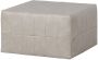 BePureHome Patchwork Poef Leerlook Naturel 36x60x60 - Thumbnail 1