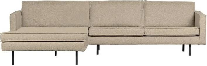 BePureHome Rodeo Chaise Longue Links Bouclé Beige