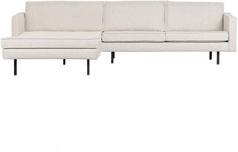 BePureHome Rodeo Chaise Longue Links Bouclé Naturel 85x300x155