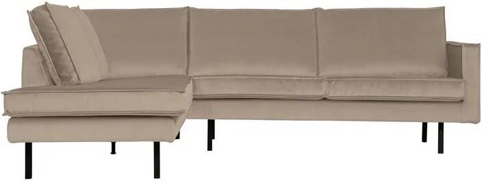 BePureHome Rodeo Hoekbank Links Velvet Khaki