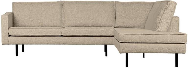 BePureHome Rodeo Hoekbank Rechts Bouclé Beige 85x266x213