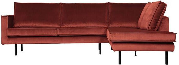 BePureHome Rodeo Hoekbank Rechts Velvet Chestnut