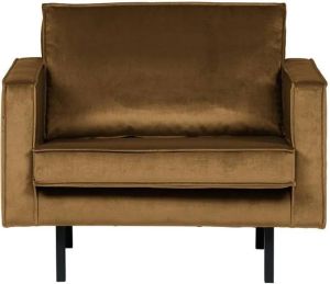 BePureHome Rodeo Fauteuil Velvet Honing Geel 85x105x86