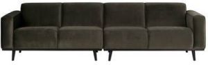 BePureHome Statement 4 Zits Bank Fluweel Warm Groen 80 5 59 5x59