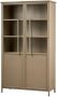 BePureHome Vitrinekast Exhibit Ijzer Khaki 170x99x44 - Thumbnail 1