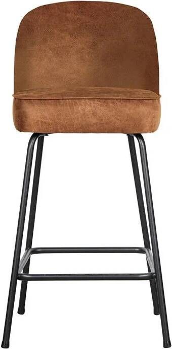 BePureHome | Vogue Barstoel 65cm Leer Cognac | Zitmeubels eetkamer | Barstoel