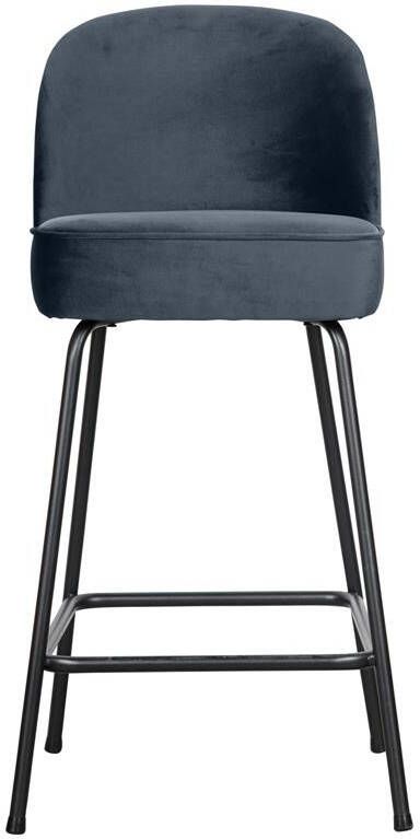 BePureHome | Vogue Barstoel 65cm Fluweel Teal | Zitmeubels eetkamer | Barstoel