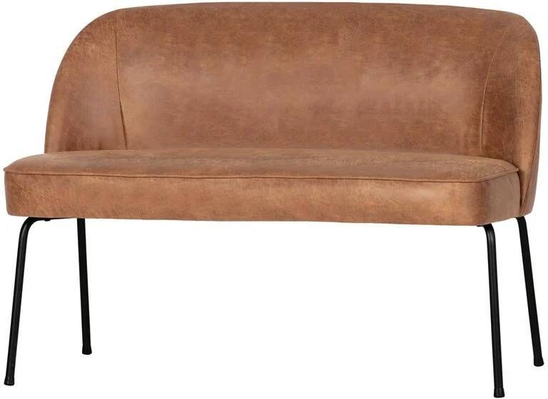 WOOOD Eetkamerbank Vogue Leder Cognac BePureHome