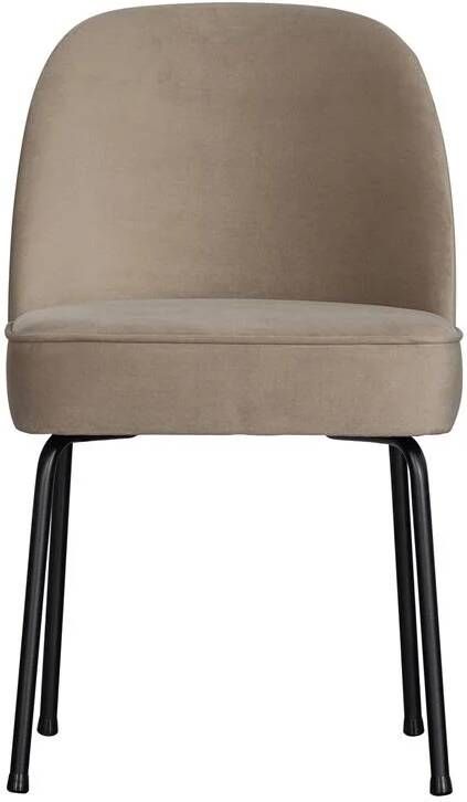 BePureHome Vogue Eetkamerstoel Fluweel Taupe