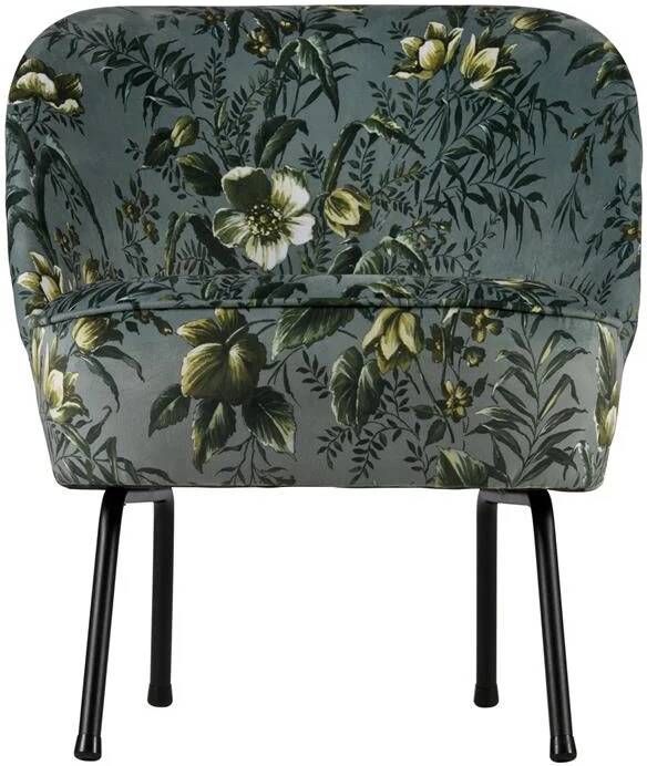 BePureHome | Vogue Fauteuil Fluweel Poppy Grijs | Zitmeubels woonkamer | Fauteuil