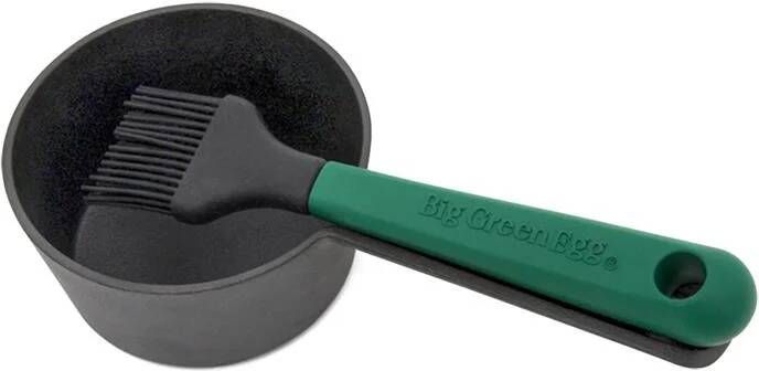 Big Green Egg Gietijzeren Sauspan met Kwast